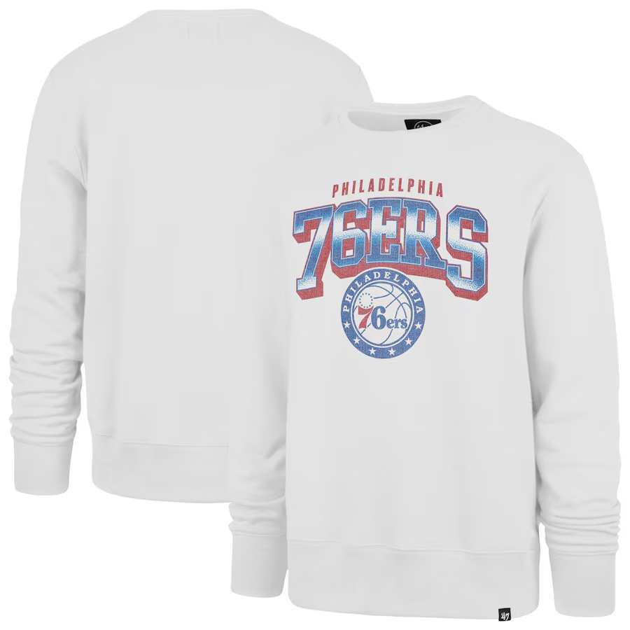 MenPhiladelphia 76ers white 2024 NBA hoodie